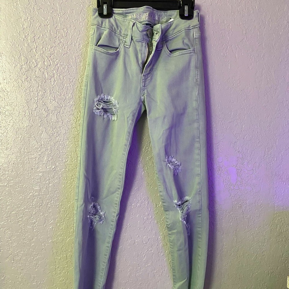 Mint Green American Eagle Super Stretch size 00